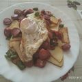 El cooksnap de Cipri cuando hizo Huevos fritos con chistorra.