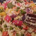 El cooksnap de Eugenia cuando hizo Arroz primavera.