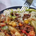 El cooksnap de Daniela Sánchez Maldonado cuando hizo Costillas de cerdo con calabacitas y queso.