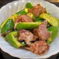 北美liuliu 的 鹹豬肉拌炒小黃瓜 cooksnap