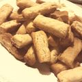 El cooksnap de Valentina cuando hizo Bastoncitos de queso.