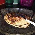 El cooksnap de Evelyn Correa Salorio cuando hizo Panqueques de avena y banana.