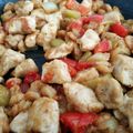 El cooksnap de William Lobo cuando hizo Pollo con gambas al estilo chino.
