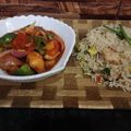 Zobia Sajjad's cooksnap of when they made Chicken manchoorian AndChicken fried rice.