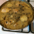 El cooksnap de Paola. B. Arana cuando hizo Pollo con verdolagas en salsa verde.
