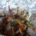 El cooksnap de Zulma Sanchez cuando hizo Pejerrey en papillote.