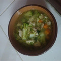 El cooksnap de Alejandro Zavala cuando hizo Caldo de Pollo con Verduras.
