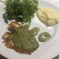 El cooksnap de Andrés Sojo cuando hizo Filete de pescado en crema de espinacas.