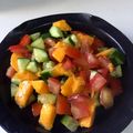 Sami Saqib's cooksnap of when they made Three Colour Mango Salsa.