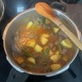 El cooksnap de Fran Guerrero cuando hizo Estofado de solomillo de cerdo con judías verdes y patatas.
