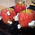 El cooksnap de Mora C cuando hizo Manzana Acaramelada con pochoclos🍎.