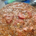 El cooksnap de Nadia Cajal cuando hizo Guiso de lentejas... sencillo y rendidor.
