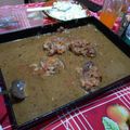 El cooksnap de cesar cuando hizo Chuletas de cerdo a la cerveza en disco de arado.