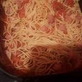 El cooksnap de Jesenia Vargas cuando hizo Fideos con salchichas.