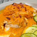El cooksnap de ilianaGatto cuando hizo Pechuga de pollo rellena y envuelta en tocino - Air Fryer.