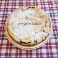 il rosso rubinian quando ha preparato Torta ricotta e yogurt con mirtilli