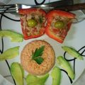 El cooksnap de Pandora White cuando hizo Pimiento Morrón relleno con ceviche de atún.