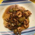 El cooksnap de Alejandro Martinez cuando hizo Salteado de calabacín y gambas.