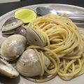 Cooksnap Zara Rania semasa beliau membuat Spaghetti Vongole.