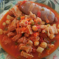 El cooksnap de Vicky Larisgoitia cuando hizo Cocina Madrileña: callos con garbanzos.