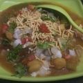 Romanarang का कुकस्नैप जब उन्होंने चटपटा चना चाट(chatpata chana chat recipe in hindi) बनाया था।