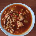 El cooksnap de Julián cuando hizo Alubias blancas con costillas.