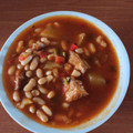 El cooksnap de Julián cuando hizo Alubias blancas con costillas.