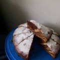 El cooksnap de Cindia Pumero cuando hizo Torta sin mantequilla ni huevos estilo cebra:.