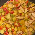 El cooksnap de David cuando hizo Calamares con guisantes.