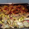 El cooksnap de Cayetana cuando hizo Asado de pollo con patatas.