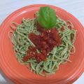 El cooksnap de Gra Palacios cuando hizo Tallarines con crema de pesto y mermelada de morrones 🍝.