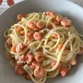 Györffy Gréta Klaudia Cooksnap-ja, amikor elkészítette a(z) Tejszínes garnélás tészta receptet.