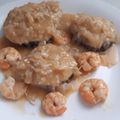 El cooksnap de MaryGlory cuando hizo Merluza al cava con gambas.
