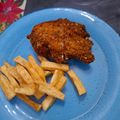 El cooksnap de Erica Schmidt cuando hizo Pollo frito como en KFC.