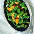 Vina Rina का कुकस्नैप जब उन्होंने मसाला भिंडी (masala bhindi recipe in Hindi) बनाया था।