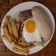 El cooksnap de Marcela de Morrison cuando hizo Chivito uruguayo.