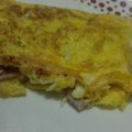 El cooksnap de Dora Ocampo cuando hizo Omelette de jamón y queso.
