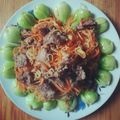 Cooksnap của Trang Tim khi họ làm theo món Mỳ tôm xào thịt bò, rau cải