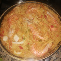 El cooksnap de Alba Hernandez cuando hizo Fideuá con calamares.