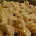 Kata Homoki Cooksnap-ja, amikor elkészítette a(z) Sajtos, tejszínes csirkemell, bacon csíkokkal receptet.