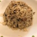 El cooksnap de Luthia cuando hizo Risotto con champiñones.