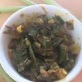 Tanha Thakkar's cooksnap of when they made લીલી ડુંગળી વટાણા નું શાક (Lili Dungri Vatana Shak Recipe In Gujarati).