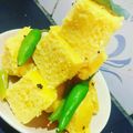 Jayanti Mishra's cooksnap of when they made Dhokla.