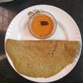 Kameswari Palanisamy's cooksnap of when they made Moong Dal Chilla.