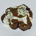 El cooksnap de Jose cuando hizo Borani Banjan (Berenjena con tomate y yogur estilo afgano).