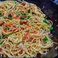 Saima Sameer Ali's cooksnap of when they made Spicy vegetable spaghetti.