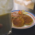 El cooksnap de Camila Luque cuando hizo Hot cakes de manzana rallada.