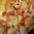 El cooksnap de Cinahy cuando hizo Papas a la Mexicana fritas las tías.