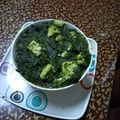 Sushmita Chakraborty's cooksnap of when they made Palak paneer.