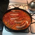 El cooksnap de Alejandro Maidana cuando hizo Chorizos a la pomarola de Euge.